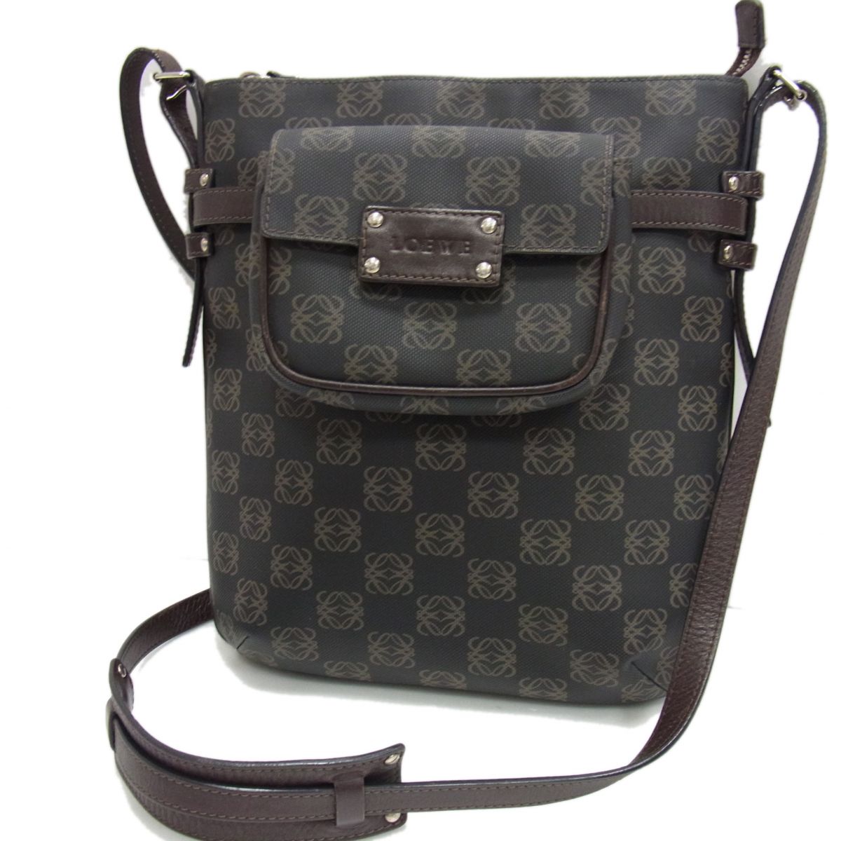 Rakuten - 【中古】☆LOEWE ロエベ ショルダーバッグ リピートアナグラム ポーチ付き ショルダーバッグ レディース 斜め掛け