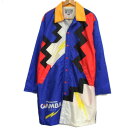 【中古】90's 希少☆激レア パナソニック ガンバ大阪 Jリーグ開設当初 松下進デザイン メンズ ロングコーチジャケット ベンチコート CATEGO...