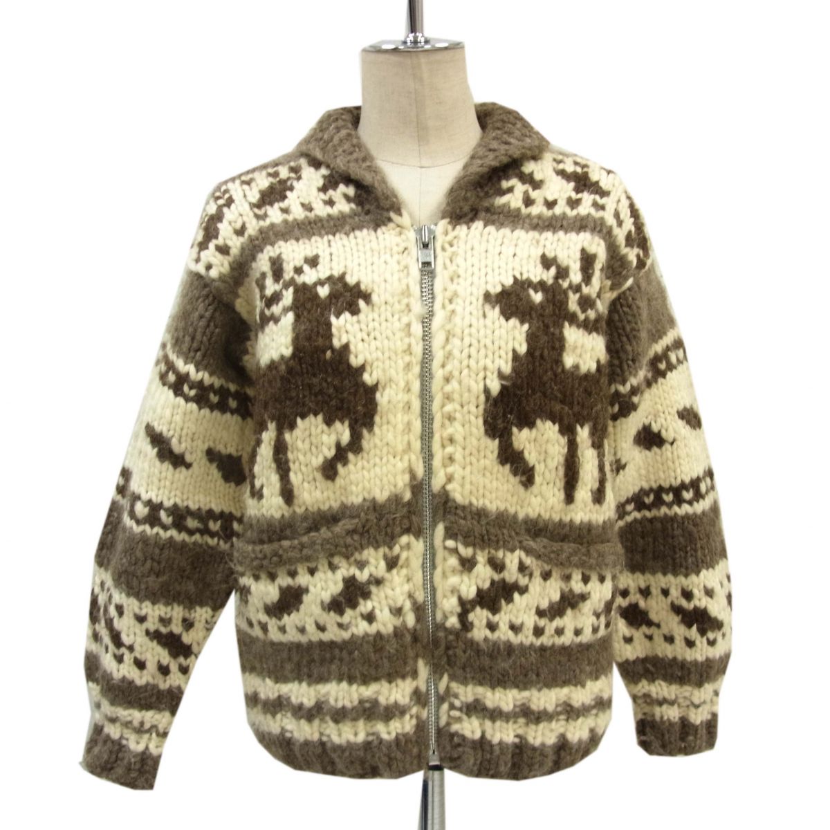 楽天市場】トナカイ柄カウチンセーターの通販