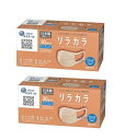 【 2個セット 】ハイパーブロックマスク リラカラ ピンクベージュ ふつうサイズ 30枚入 PM2.5対応・99%カットフィルター