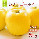 【青森県産りんご】りんご リンゴ 送料無料 林檎 ringo 2025年産 青森県産りんご ご家庭用 訳あり シナノゴールド 5kg (約12玉〜25玉入り) ...