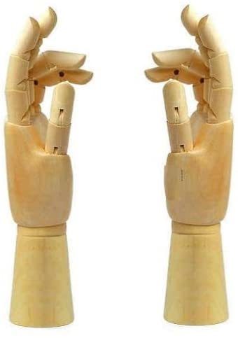 【エントリーで5倍★24時間限定クーポン配布】イラスト デッサン 木製 手 の マネキン