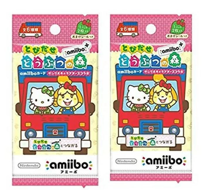 【エントリーで4倍★24時間限定クーポン配布】とびだせ どうぶつの森 amiibo＋ amiiboカード 【サンリオキャラクターズコラボ】 2パック