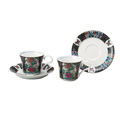 【九谷焼】　ペアコーヒー　錦絵