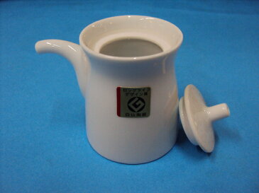 【白山陶器】 〜調味料入れ( G型しょうゆさし(小)白磁 「★1960年グッドデザイン賞受賞★業務用としてもお薦め お誕生日、結婚祝い、引き出物、出産祝いプレゼント* * らく対応(沖縄;北海道;東北;諸島部)は二日です。 【創業明治元年の安心感】