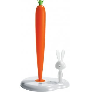 ALESSI(アレッシィ)】Bunny & Carrot(バニー&キャロット)　キッチンペーパーホルダー ホワイト　インテリア通販【創業明治元年　140年　変わらぬ真心】