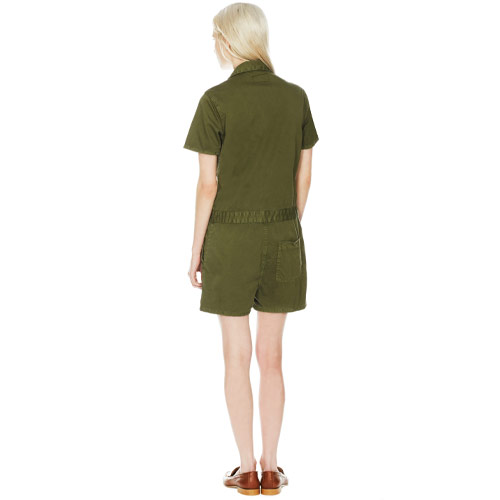 【SALE】CURRENT ELLIOTT(カレントエリオット)THE ENGINEER SHORTALL Army Greenオールインワン/ショートオール