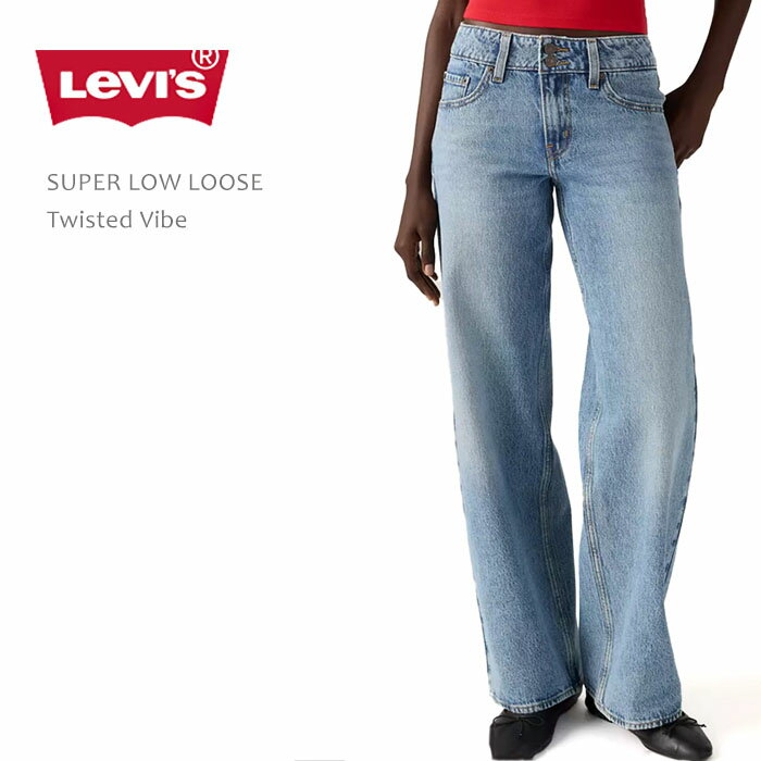 Rakuten - LEVI'S リーバイス Superlow Loose Twisted Vibe ローライズ ワイド ストレート レディース ジーンズ デニムパンツ ワイドストレート ルーズ ジーンズ Y2K トレンド 美脚 人気 ブランド