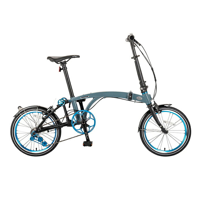 ブルーアースの180 Degree ワンエイティディグリー 折りたたみ自転車 男女兼用 オールシーズン 16インチ アルミフレーム 全3色 1台 CARRI-CLE｜アングル2