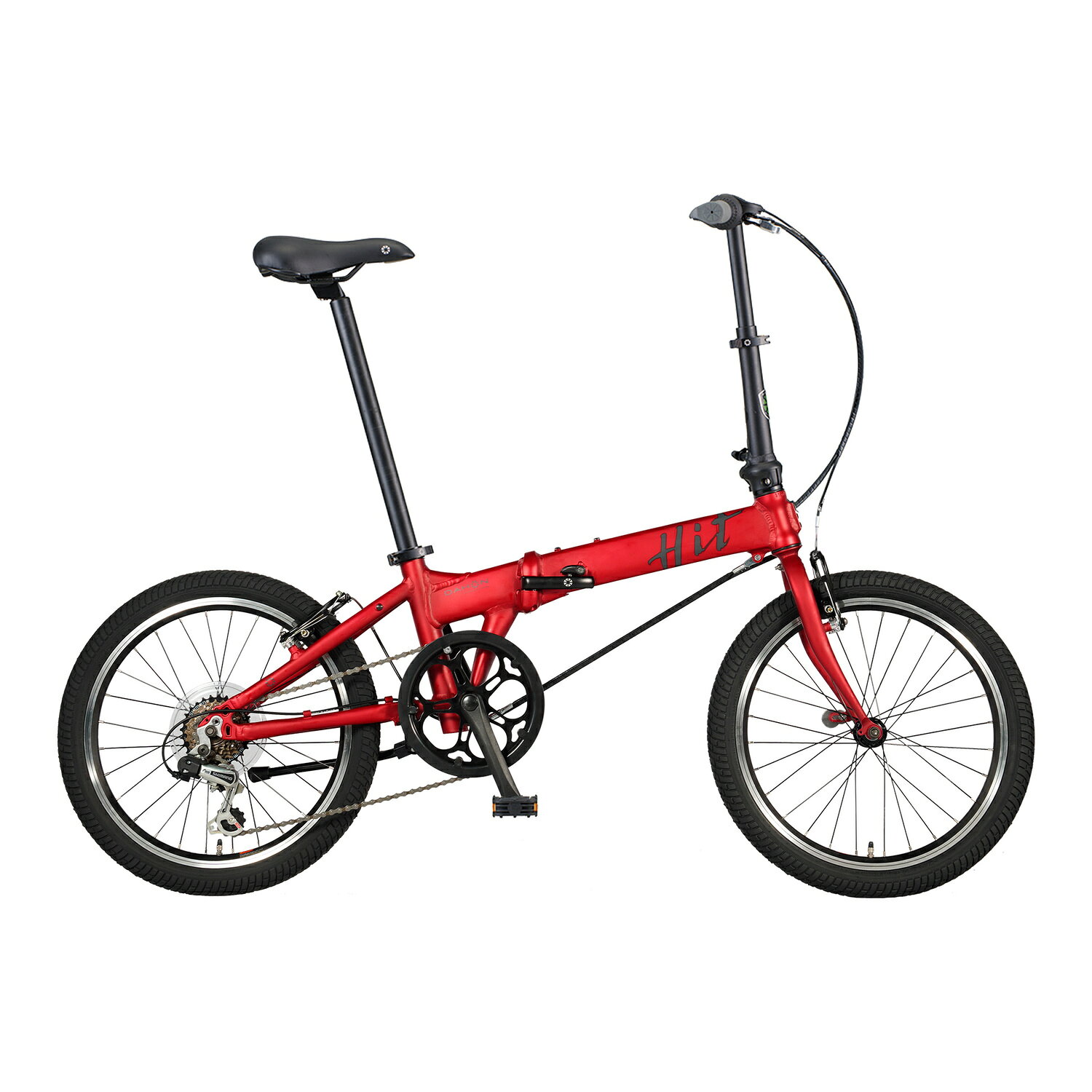 ブルーアースのDAHON INTERNATIONAL Hit Limited Edition ヒット リミテッド エディション 折りたたみ自転車 20インチ 6段変速 ワイドタイヤ｜アングル3