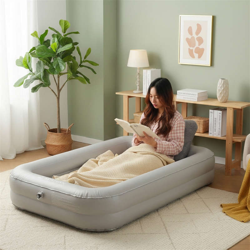 【楽天スーパーsale時間限定50%OFF】【防災対策用にも!】　164*105*27厚さcm　 空気ベッド キャンプマット インフレーターマット 自動膨張式 快適な寝心地 折り畳み 超軽量