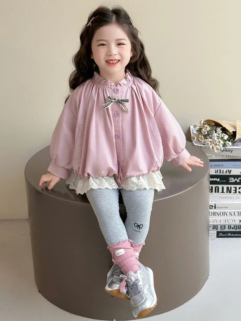 【P20限定】送料無料 子供服 ジャケット 女の子 長袖 キッズ ジュニア シンプル 無地 カジュアル キッズ アウター キレイめ かわいい ゆったり 普 - 3