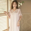 【Fashionsale半額OFF!】パジャマ ルームウェア レディース 春 夏 ワンピース 大人 可愛い 半袖 女性 レディース 部屋着 ナイトウエア レース...