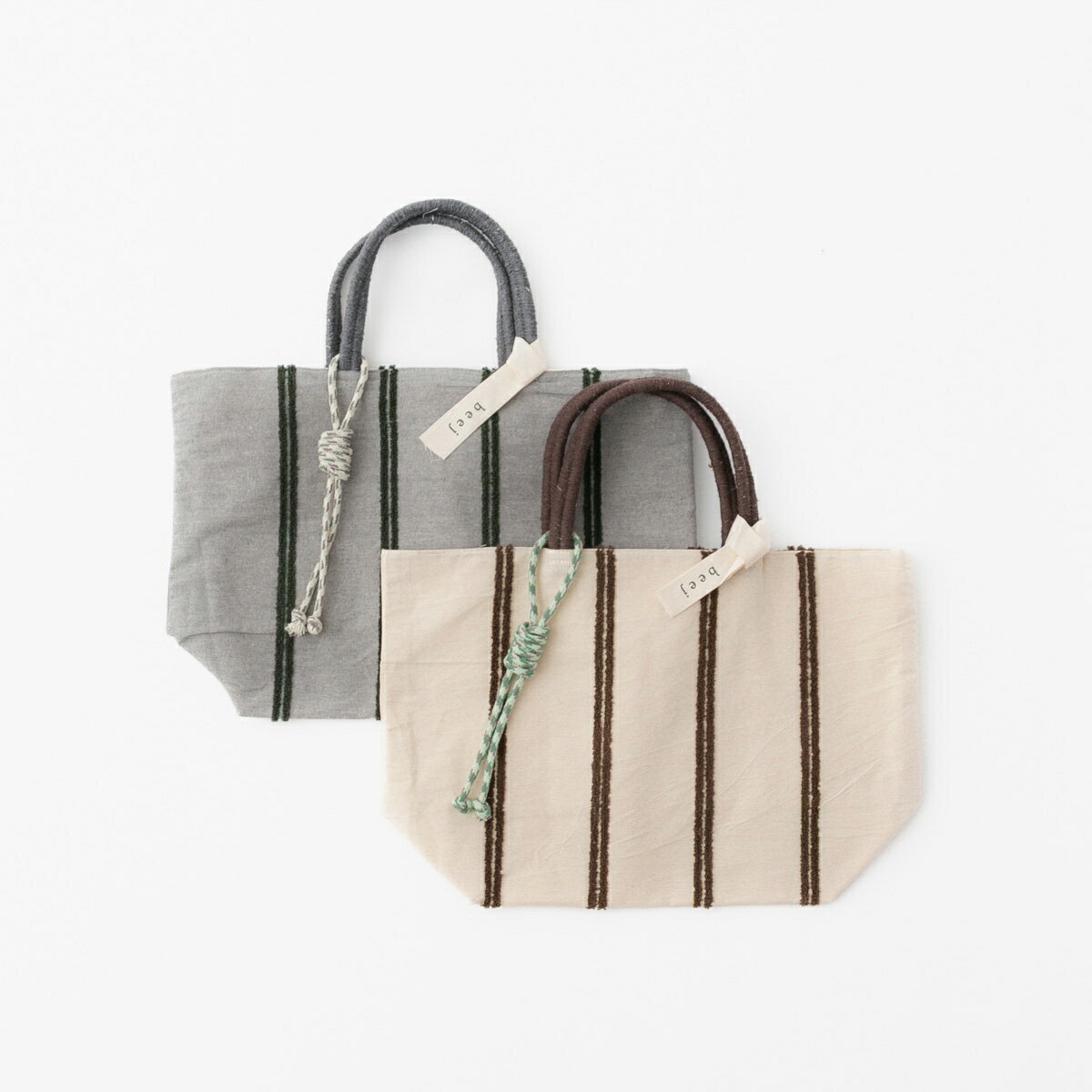 Rakuten - 【500円OFFクーポン配布中！】beej ビージLoop Line Big Tote Bag ループライン ビッグ トートバッグ 2色 PWMI-IT-005