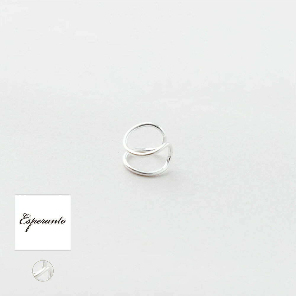 (10%OFFクーポン配布中)(メール便OK) esperanto エスペラント EAR CUFF Thin line イヤーカフ シルバー EM-765P/SV