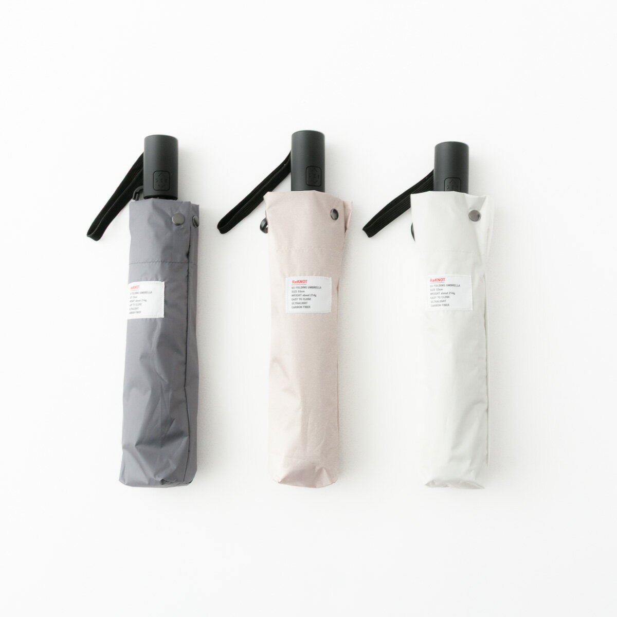 Rakuten - 【最大3,000円OFFクーポン配布！】ReKNOT リノットU/L SUNBLOCK UMBRELLA AUTOMATICウルトラライト サンブロック アンブレラ 自動開閉折りたたみ傘 RKN-26002 3色