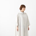 yarmo [ nCJ[ MU[hX High Collar Gather Dress 2F YAR-23SS OP39