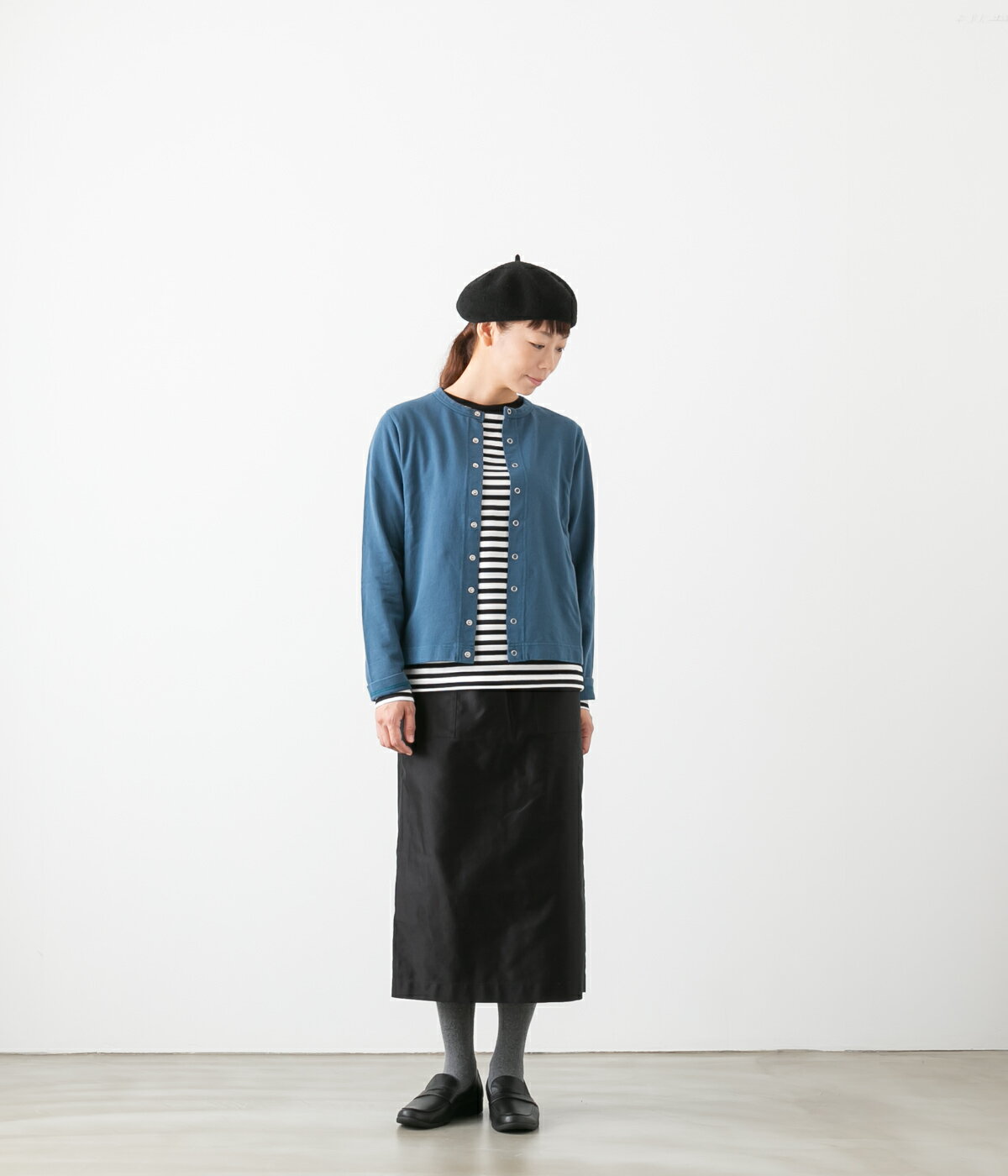 【50%OFF】(メール便OK) /proof プルーフ コットン ボーダー カットソー 2色 PR2106