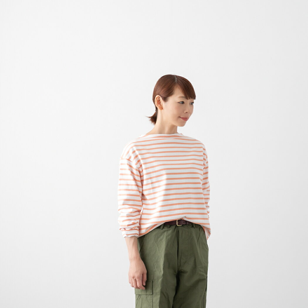 (メール便OK) SAINT JAMES セントジェームス OUESSANT LOOSE ウエッソン ルーズ ボーダー 無地 長袖 カットソー 20JC OUESS.LOOSE
