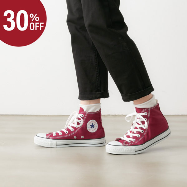 【30%OFF!! ～7/11 01:59】CONVERSE コンバース CANVAS ALL STAR HI キャンバス オールスター HI スニーカー MAROON(マルーン) 1C032のサムネイル