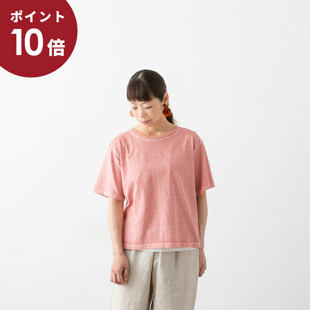 (24h限定★500円OFFクーポン)(メール便OK) caqu サキュウ ラウンドネック Tシャツ Round neck T 8色 32001