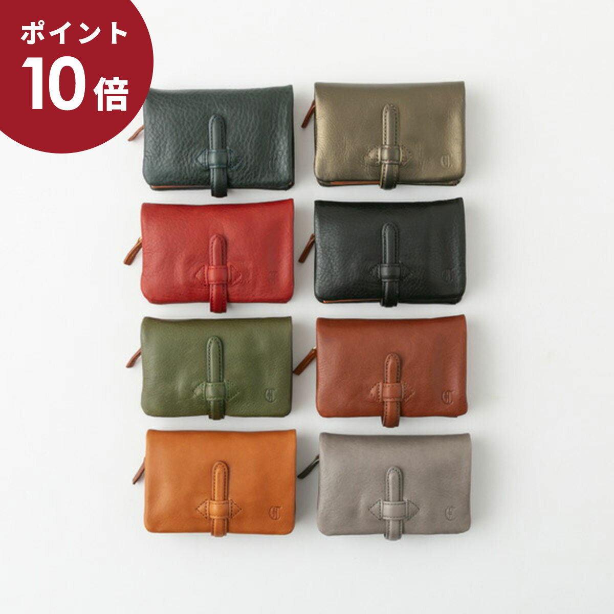 (P10倍!!5/9 20:00~5/16 01:59)CLEDRAN クレドラン レザー 二つ折り ウォレット ADORE WALLET M 11色 S6218