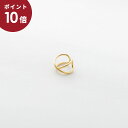 (ポイント10倍)(メール便OK) esperanto エスペラント EAR CUFF Thin line cross イヤーカフ ゴールド メッキ EM-76...