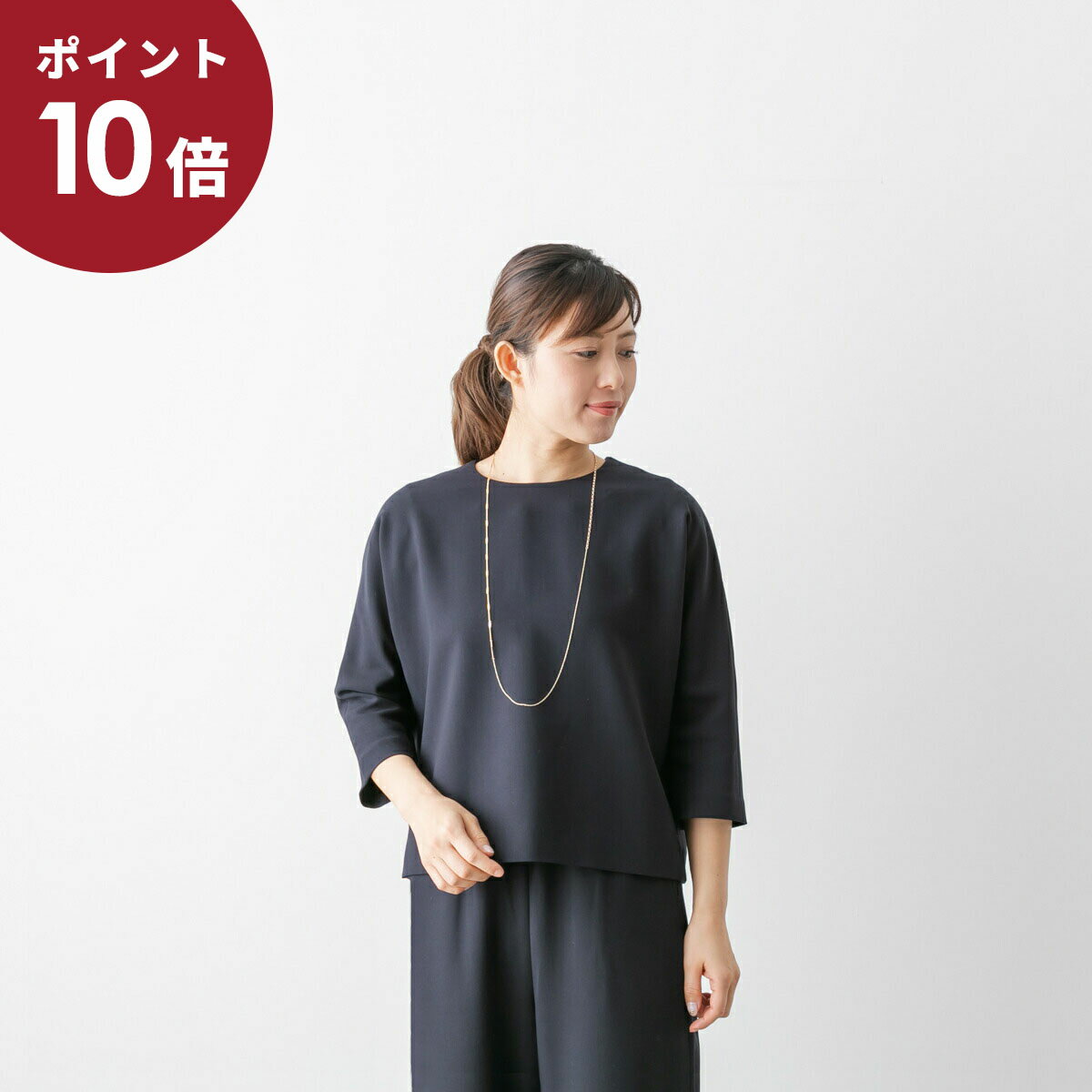 SARAHWEAR サラウェア クルーネック プルオーバー 2色 C52368