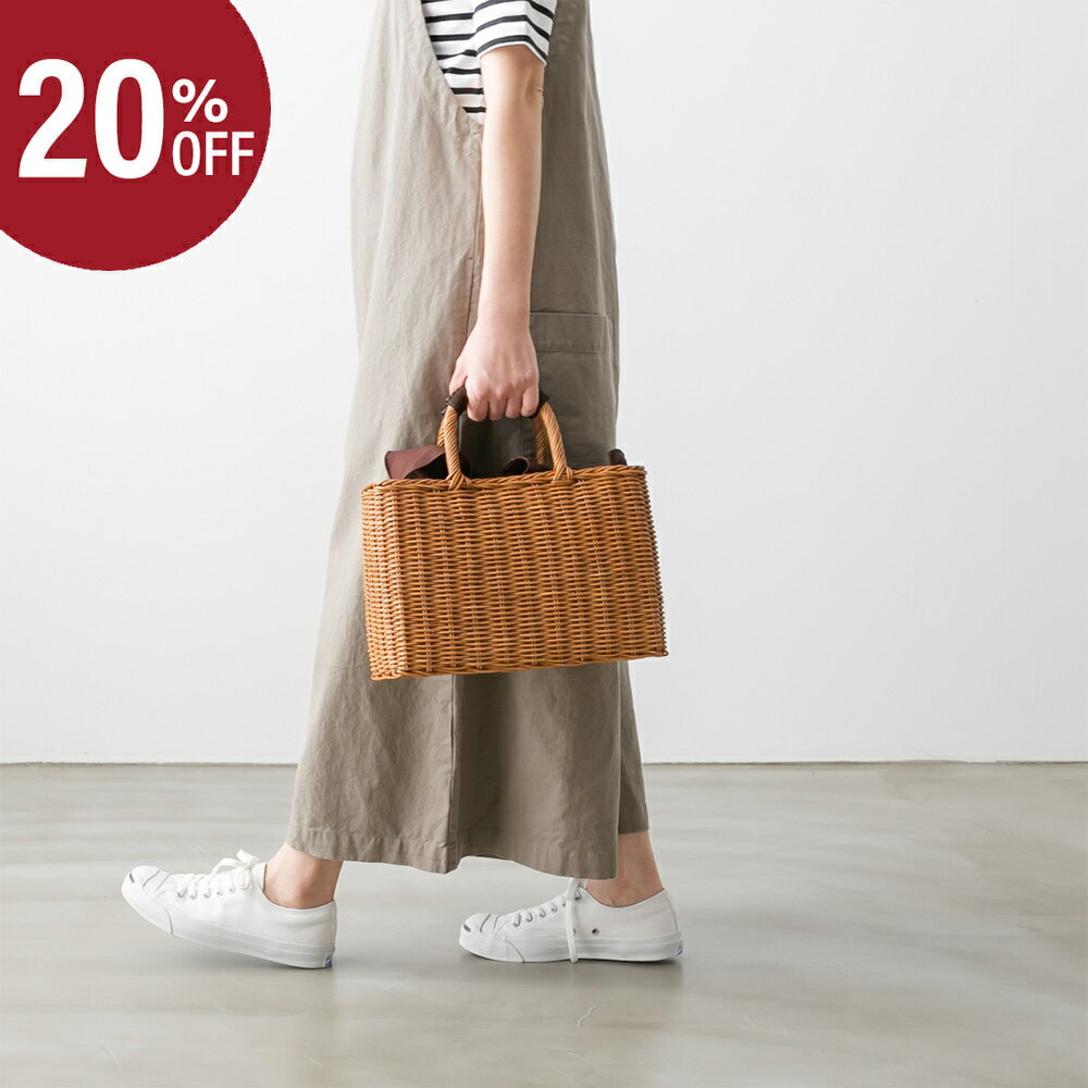 【20%OFF】The Bagmati バグマティ ウィッカー ラタン スクエア かごバッグ 2色 BBK17-04のサムネイル