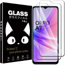 【2枚セット】OPPO A77 (CPH2385)用のフィルム【Huy】OPPO A77 用の 液晶保護フィルム 旭硝子素材採用 強化ガラス フィルム 硬度9H 超薄 2.5D 耐衝撃 撥油性 超耐久 耐指紋 飛散防止処理 OPPO A77 5G 用