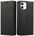 FeeY iphone11 ケース 手帳型 Iphone11 手帳ケース 耐衝撃TPU素材カード収納 マグネット内蔵 スタンド機能付き アイフォン 11携帯カバー 全面保護 あいふおん11 スマホケース 6.1インチ対応, ブラッ