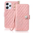 SZJAMIE Xiaomi Redmi 12 5G ケース 手帳型 XIG03 手帳型ケース 薔薇刺繍 おしゃれ カメリア花柄 シャオミ レドミ12 5g ス...