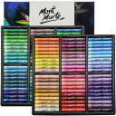 Mont Marte スーパーソフト オイルパステル 超柔軟油彩点 Extra Soft Oil Pastels 120pcs Vibrant colour 各...