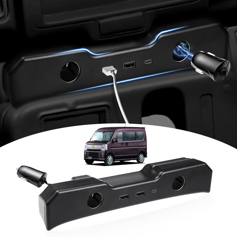 GIMUYA スズキ エブリイ バン DA17V エブリイワゴン DA17W 増設電源ユニット EVERY 増設ソケット シガ..