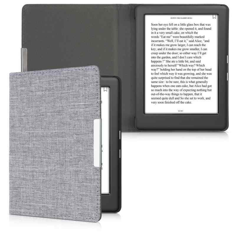 kwmobile Kobo Glo HD/Touch 2.0対応 ケース - 布 電子書籍カバー - オートスリープ reader 保護ケース 対応
