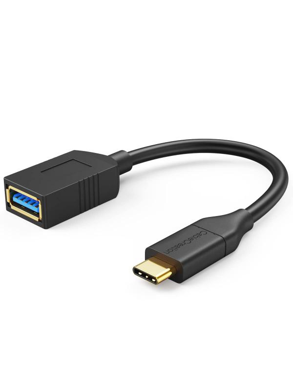 otg type-c,CableCreation USB 3.1 Type C to 標準USB 3.0 A メス 変換アダプターUSB-C OTGケーブル iPhone 15/iPhone15Pro Maxなど対応 ブラック0.15m