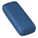 メイガン(Meigan) メガネケース コンパクト スリム じょうぶ な メンズ メタル ハードケース ブルー 2096-02