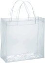 ビニールバッグ 透明 丈夫 な トート クリア バッグ L スクエア W35×D15×H35cm ( A4入る) MCB-3535