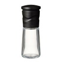 京セラ(Kyocera) ミル 90ml セラミック ソルト&ペッパー 結晶塩 岩塩 胡椒 スパイス 山椒 調味料入れ 粗さ調節 分解洗浄 ブラック CM-15N-BK
