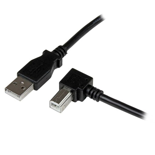 StarTech.com 2m USB 2.0 ケーブル タイプA (オス) - タイプB/L型右向き (オス) USBAB2MR StarTech.com 2m USB 2.0 ケーブル タイプA (オス) - タイプB/L型右向き (オス) USBAB2MR