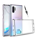 Galaxy Note10 Plus SC-01M / SCV45 用のケース クリア カバー TPU 薄型 耐衝撃 落下防止/指紋防止/黄変防止/柔軟/汚れ防止/衝撃吸収 ワイヤレス充電対応 + ストラップホール付属 ネックストラップ付 保