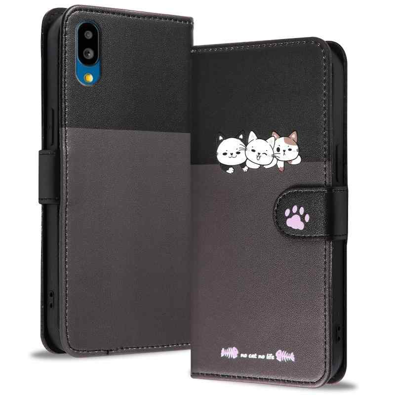 Rakuten - Reddylin 対応 シンプルスマホ7 ケース 手帳型 シンプルスマホ6 ケース 手帳型 かわいい猫 全面保護 Basio Active SHG09 ケース 手帳型 カード収納 ベイシオアクティブ2 ケース スタンド機能 Basio activ