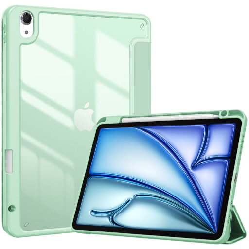 ProCase iPad Air 11インチ ケース M3 (2025) / M2 (2024) / iPad Air5 (2022) / Air4 (2020) 10.9インチ 透明 クリアカバー ペン収納 耐衝撃 三つ折り スタンド スマートカバー ProCase iPad Air 11インチ ケース M3 (2025) / M2 (2024) / iPad Air5 (2022) / Air4 (2020) 10.9インチ 透明 クリアカバー ペン収納 耐衝撃 三つ折り スタンド スマートカバー