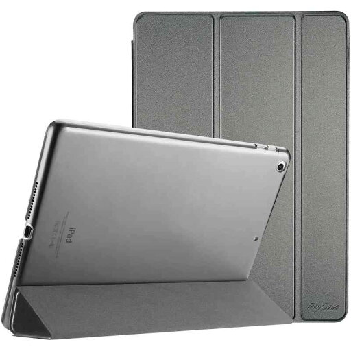 ProCase iPad 9.7"(旧型)ケース スマート 超スリム スタンド フォリオ保護ケース 半透明フロスト バックカバー 対応機種:iPad 9.7" 第6世代 2018 / 第5世代 2017 - メタリック ProCase iPad 9.7"(旧型)ケース スマート 超スリム スタンド フォリオ保護ケース 半透明フロスト バックカバー 対応機種:iPad 9.7" 第6世代 2018 / 第5世代 2017 - メタリック