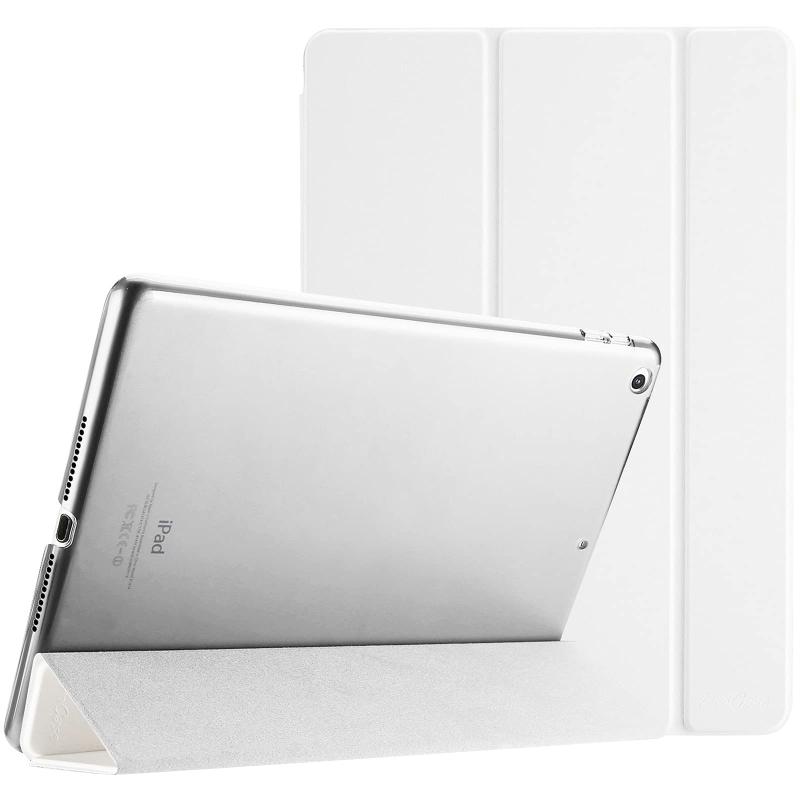 ProCase iPad 9.7"(旧型）ケース スマート 超スリム スタンド フォリオ保護ケース 半透明フロスト バックカバー 対応機種：iPad 9.7" 第6世代 2018 / 第5世代 2017 - ホワイト(2)