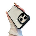 iPhone 16 Pro ケース クリア 透明 アイフォン iPhone16 Pro ケース カバー 2色 配色 薄型 可愛い レディース 背面ケース ハード...