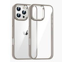 iPhone 16 Pro ケース クリア 透明 アイフォン iPhone16 Pro ケース カバー 2色 配色 薄型 可愛い レディース 背面ケース ハード...