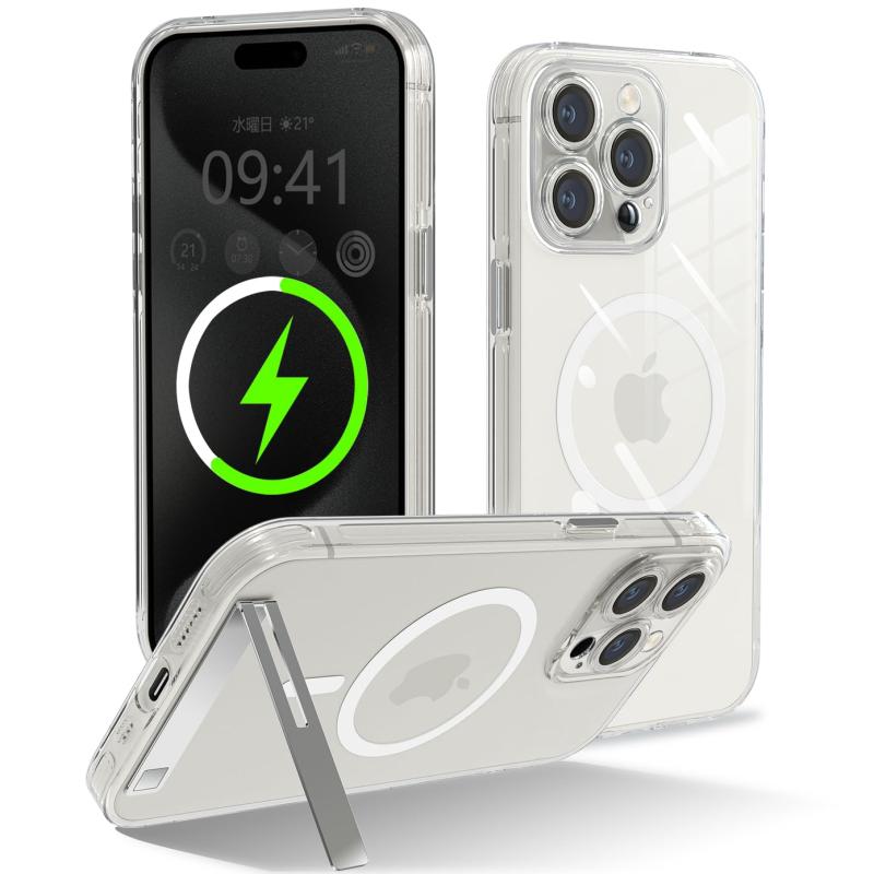 iPhone 15 Pro   Magsafe б դ ꥢ Ѿ׷ phone15 Pro ޥۥ ޥб İ  Ʃ ե 15 ץ 襤 С PC  TPU Хѡ ع¤