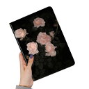 iPad6 iPad5 iPad Air Air2 ケース 花柄 Apple pencil 収納可能 ブック式 iPad 第6世代 第5世代 9.7インチ カバー 柄付き 可愛い レディース 柄物 イラスト 印刷 プリント (Color P)(2)
