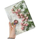 iPad mini 7 ケース A17 Pro 2024 花柄 iPad Mini 6 ケース 花 フラワー Apple pencil 収納可能 ブック式 iP...